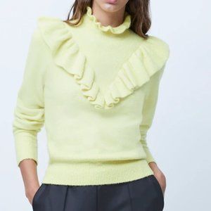 French Connection Acid Yellow Sweater